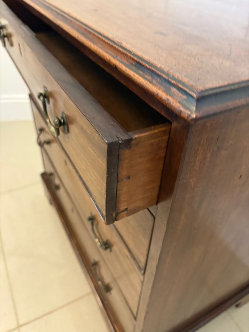 Antique George III Quality Mahogany Chest of 4 Drawers - Image 3